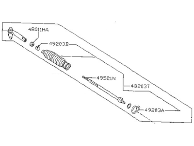 1997 Nissan 200SX Tie Rod End - 48510-4B000