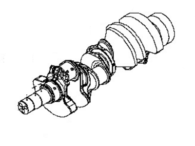 2018 Nissan NV Crankshaft - 12201-EZ30A