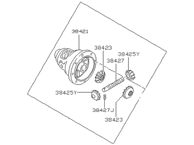 1982 Nissan Datsun 310 Differential - 38411-01X07