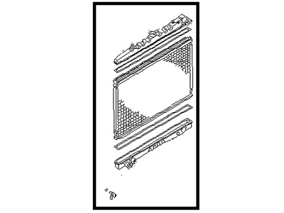 1991 Nissan Stanza Radiator - 21410-58E00