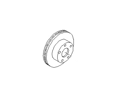 Nissan 40206-CA000 Rotor-Disc Brake,Front