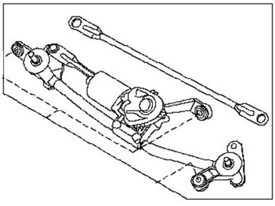 Nissan 28800-3SG0A Drive Assy-Windshield Wiper