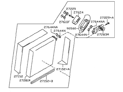 Nissan 27280-JN30B Evaporator Assy-Cooler