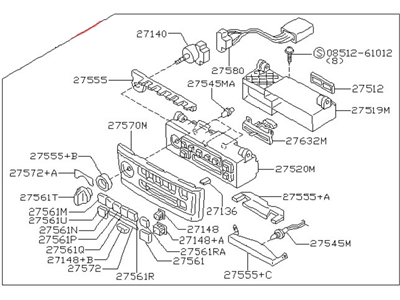 Nissan 27500-2Y960 Control Assembly
