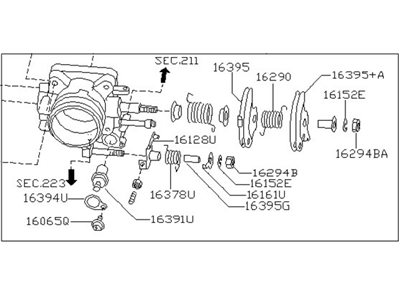 Nissan 16119-3S510 Fuel Injection Throttle Body