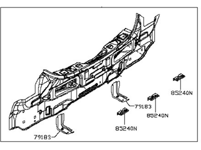 Nissan G9110-3NFMA Panel-Rear,Upper