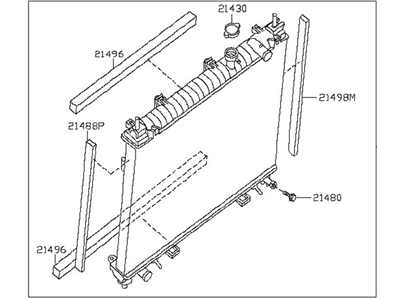 2007 Nissan Titan Radiator - 21460-ZQ00A