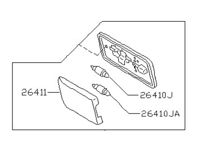 Nissan 26410-9Z300 Lamp Assembly-Room