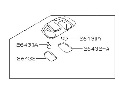 Nissan 26430-8B401 Lamp Assembly-Map