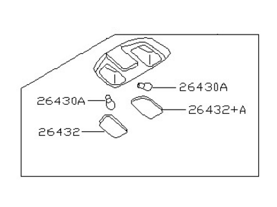 1998 Nissan Frontier Dome Light - 26430-8B401