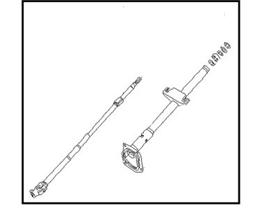 1993 Nissan Pathfinder Steering Column - 48805-92G70