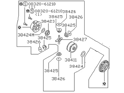 Nissan 38420-40P71 Differential Assembly,VISCOUS