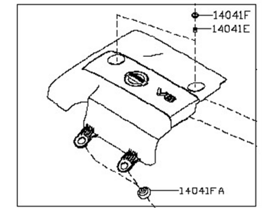 Nissan 14041-3KA0A Cover-Intake Manifold Collector