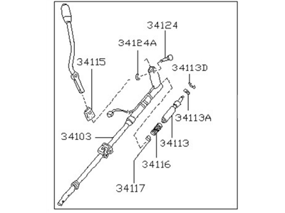 Nissan 34102-86G00 Transmission Control Device Assembly