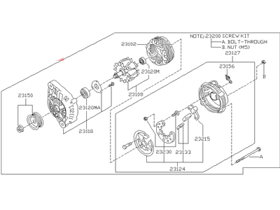 Nissan Altima Alternator - 23100-1E400