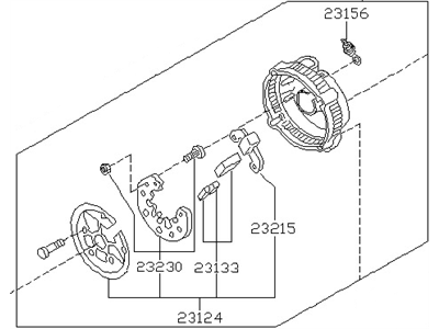 Nissan Stanza Alternator Case Kit - 23127-1E800