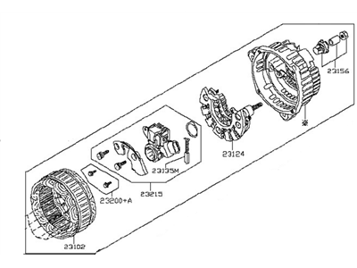 2013 Nissan Juke Alternator Case Kit - 23127-1KM1A