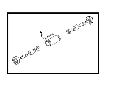 Nissan 44100-T6212 Cylinder Rear Wheel