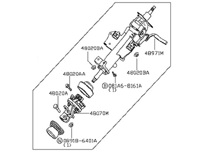 Nissan 48810-9FM0B Column-Steering Tilt