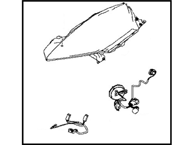 Nissan 26075-3NA1D Headlamp Housing Assembly, Driver Side