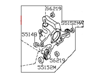 Nissan 43018-ZX00B Housing Assembly Rear Axle, RH