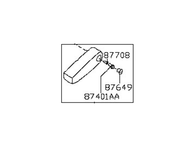 Nissan 87700-ZE02A Front Seat Armrest Assembly Right