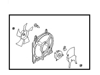 Nissan 92120-8B710 Fan & Motor Assy-Condenser