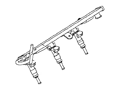 2013 Nissan Frontier Fuel Rail - 17520-EA02A