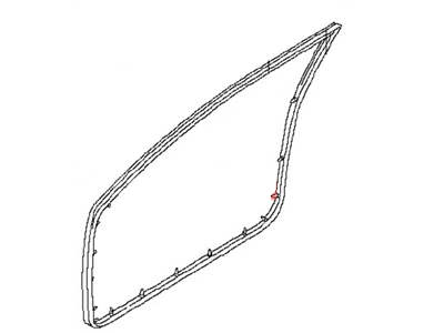 Nissan 80831-7Y000 Weatherstrip-Front Door,LH