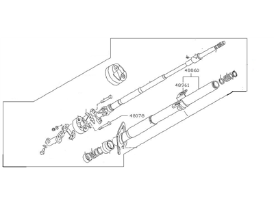 1981 Nissan 280ZX Steering Column - 48810-P8110