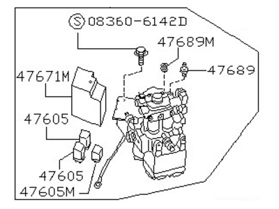 1994 Nissan 240SX ABS Control Module - 47600-40F00