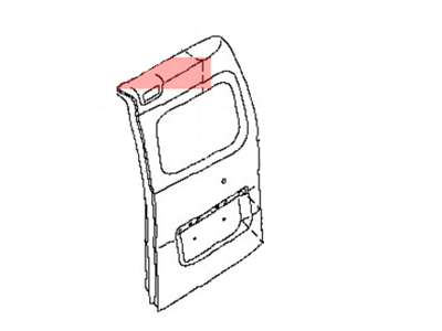 Nissan K0100-3LMBF Door Back RH