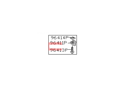 Nissan 96410-ZF001 A Bracket S/VISORL