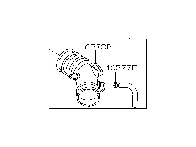 Nissan 16576-AU415 Duct Assembly-Air