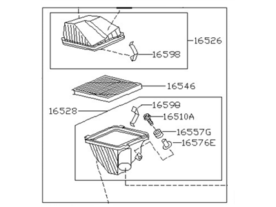 Nissan 16500-4U000 Air Cleaner