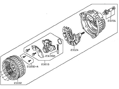 Nissan Alternator Case Kit - 23127-ED01A