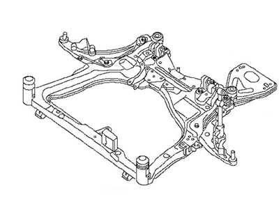 Nissan 54400-JA100 Member Complete-Front Suspension