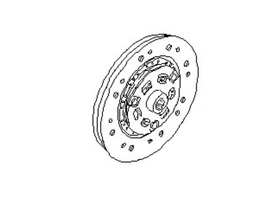 1990 Nissan Axxess Clutch Disc - 30100-D4400