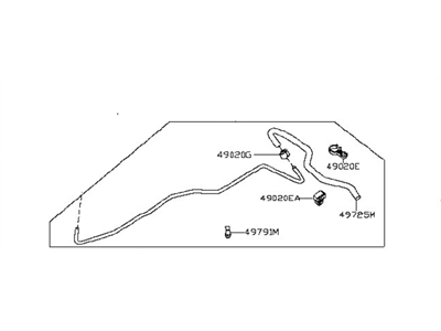 2020 Nissan Maxima Power Steering Hose - 49721-3TA2A