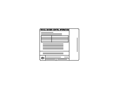 Nissan 14805-9HS0C Emission Label