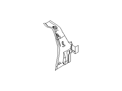 Nissan 76641-46P01 Pillar-Rear,Inner Front LH