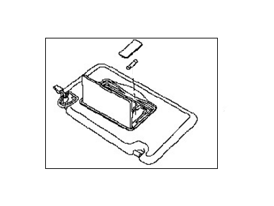 Nissan 96400-JM02A Right Sun Visor Assembly