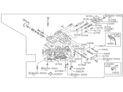 1984 Nissan 200SX Valve Body - 31705-X8604