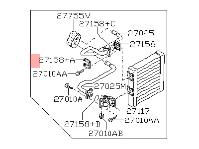 Nissan Armada Heater Core - 27140-1LA0A