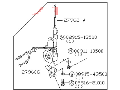 1994 Nissan Quest Antenna - 28200-0B300