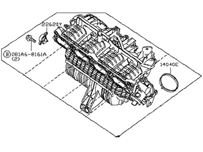 Nissan 14001-3TA0C Manifold-Intake