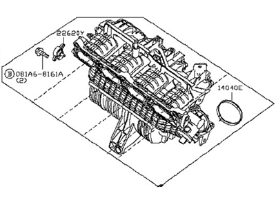 2018 Nissan Altima Intake Manifold - 14001-3TA1E