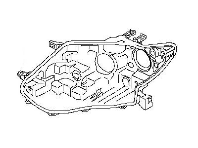 Nissan 26075-4BA0A Headlamp Housing Assembly, Driver Side