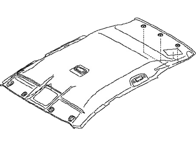 Nissan 73910-6Z607 Cloth Assy-Headlining