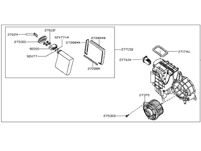 Nissan 27405-3KA0A Cooling Unit